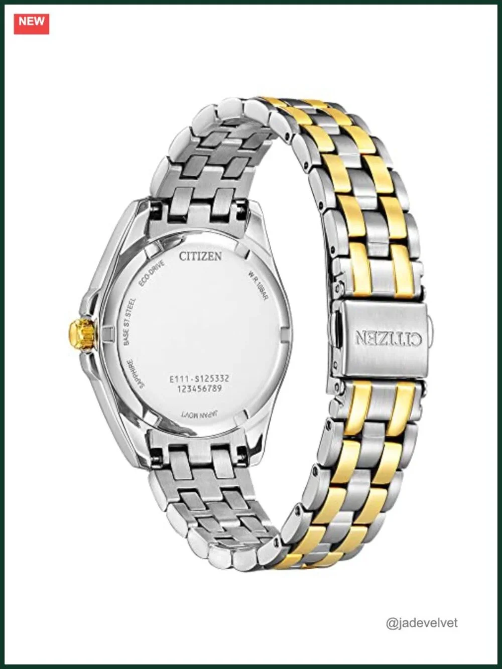 Women's Eco-Drive Two-Tone Stainless Steel Watch, Sapphire Crystal, Date